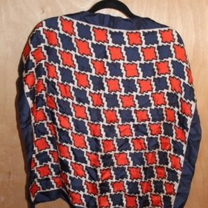 Red White Blue Echo Silk Scarf